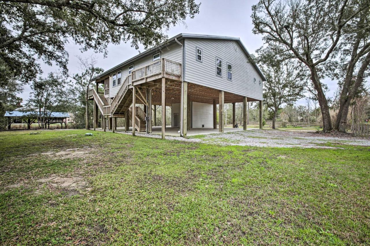 Waterfront Bay St Louis Beach House With Deck! Bay St. Louis Exterior photo